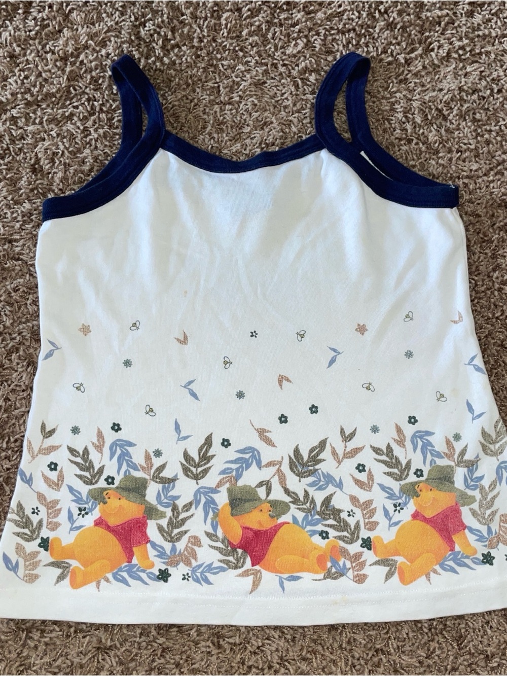 VNTGE POOH camisole -paper tag -floral -large